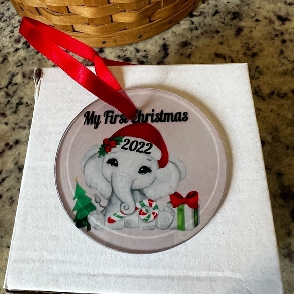 2022 Glass Christmas Ornament Handmade - Picture 3 of 4